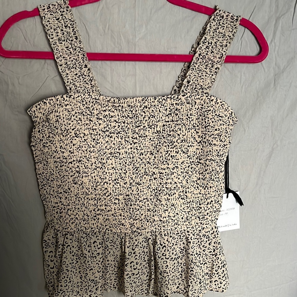 Cheetah print blouse